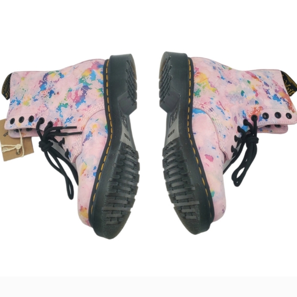 NWT Dr. Martens 1460 Pascal Confetti Lace Up Moto Boot 7 - Picture 5 of 9